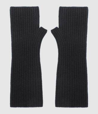 Kujten Mitaines Cachemire Knokke Noir