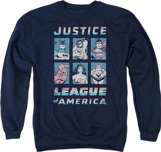 Gildan Justice League of America American League Adult Crewneck Sweatshirt