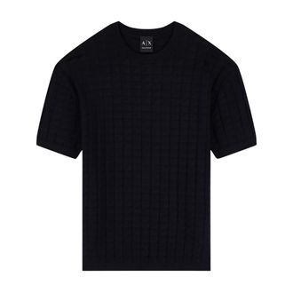 A|X Armani Exchange Hombre, Jerseys, Azul, Talla: XL