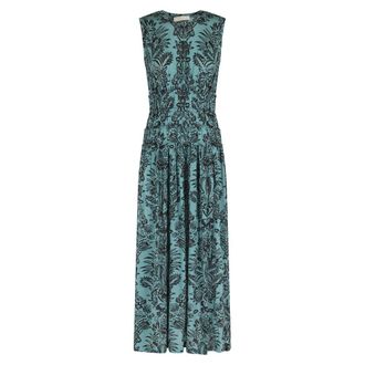 Ulla Johnson Maxi Dresses, female, Multicolor, Size: S Kamaria Ruched Waist Dress