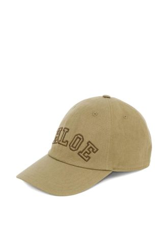 Chlo&eacute; Deep Khaki Logo Baseball Hat