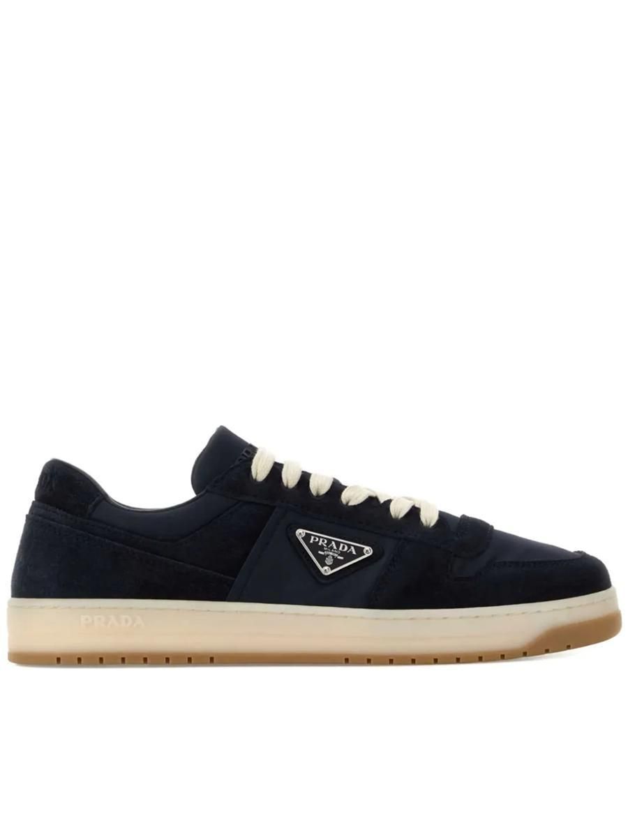 PRADA プラダ　ネイビー ホワイト スニーカー　サイズ7 PRADA Size 7.5 -Monte Carlo- White Navy Color Block Sneakers – Sui