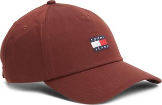 Tommy Jeans Baseball Cap TOMMY JEANS TJM HERITAGE CORE CAP, Herren, schwarz velvety braun, Web, Baumwolle, Caps Baseball Cap, UNISEX Klemmverschluss, grosse Logos