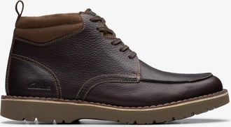 Clarks Mens Eastridge Peak Dark Brown Boots Denim - Size UK 9