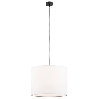 Netlighting Hilary Cylindrical Pendant Ceiling Light White Black Structure