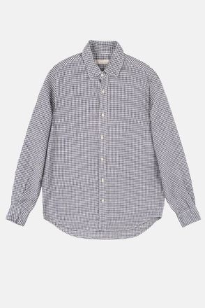 Original Vintage Camicia Di Lino A Quadri