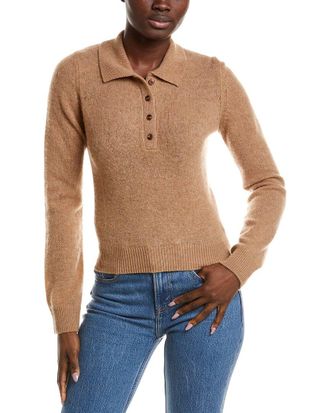 Naadam Cloud Cashmere Polo Sweater