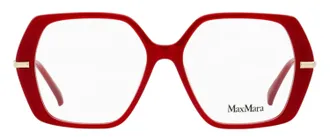 Max Mara MM5175 Geometric Eyeglasses - Red