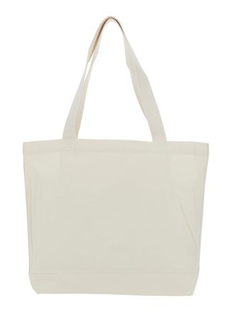 Maison Kitsun&eacute; Mens Shoulder Bag Dressed Fox White Cotton
