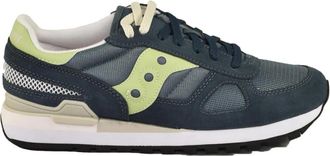 Saucony Stijlvolle Sneakers met Rubberen Zool - Heren - Sneakers - Blauw - 46 EU - Leer - Schoenen
