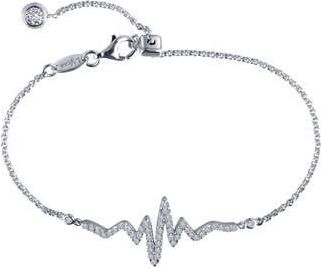 Lafonn Heartbeat Simulated Diamond Bracelet in Silver/Clear at Nordstrom Rack
