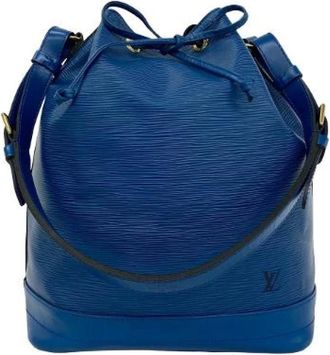 Louis Vuitton Pre-owned Noe Epi Shoulder Bag - Dames - Vintage Tas - Blauw - ONE Size - Leer - Vintage