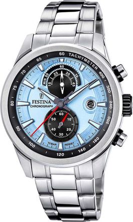 Festina F20694-2 Mens Timeless Chronograph Watch - Silver - One Size