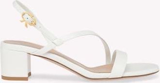 Gianvito Rossi Betsey Sandal in White Nappa at Nordstrom, Size 39.5