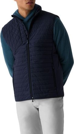 Greyson Yukon Ultralight Hybrid Quilted Puffer Vest in Maltese Blue at Nordstrom, Size Xx-Large