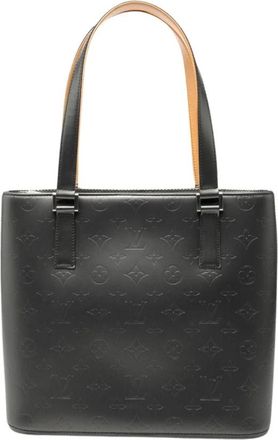 Louis Vuitton Pre-owned Vintage Monogram Embossed Tote Bag - Dames - Vintage Shopper - Zwart - ONE Size - Leer - Vintage
