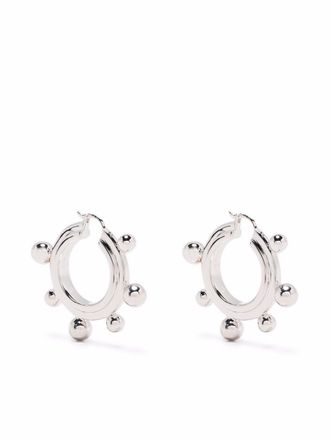 Missoma medium sphere hoop earrings - Silver