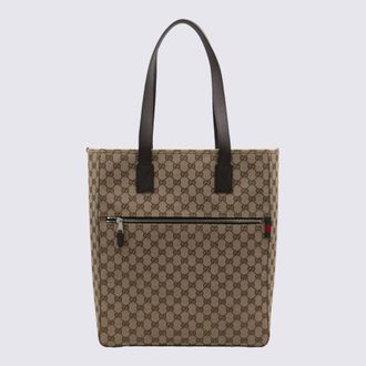 Gucci Beige Leather Totes