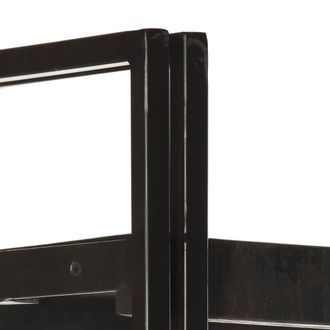 Berkfield Home Beautiful 3-Tier Bookcase Black 40x30x80 cm Solid Mango Wood | Size: 40 x 30 x 80 cm