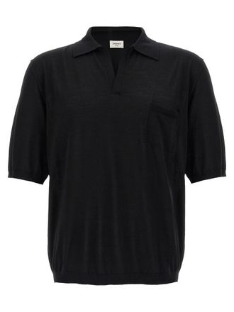 Saint Laurent Wool Polo Shirt
