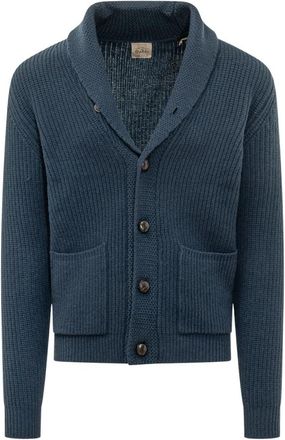 Rakk&igrave; Renegade Cardigan - Heren - Vesten - Blauw - XL - Wol - Truien & Vesten