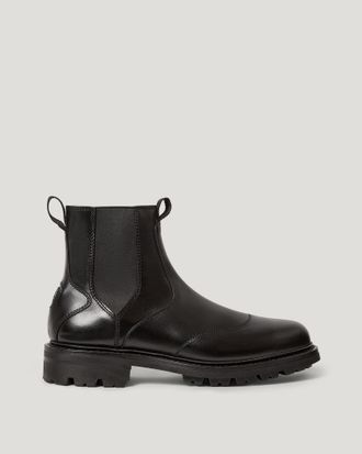 Belstaff Munro Boot Mens Calf Leather Black Size UK 10