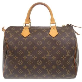 Louis Vuitton Pre-owned Speedy 30 Handbag - Dames - Pre-owned - Bruin - Maat: ONE Size Zijde