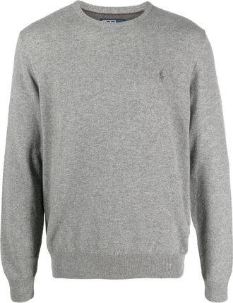 Polo Ralph Lauren Polo Pony knit jumper - men - Wool - S - Grey