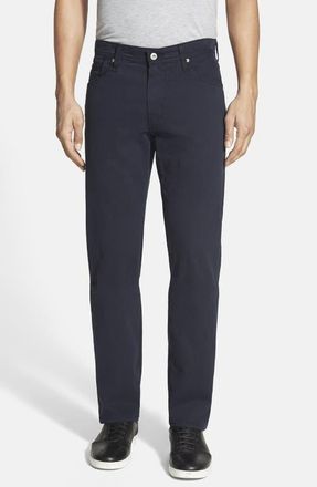 AG - Adriano Goldschmied Prot&eacute;g&eacute; SUD Straight Leg Pants in Nny Navy at Nordstrom, Size 35 X 32