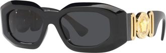 Versace Rock Icons Zonnebrillen - Heren - Zonnebrillen - Zwart - 54 MM - Accessoires