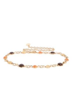 Steve Madden Crystal Chain Belt in Multi-Gold at Nordstrom Rack, Size Large/x-Large