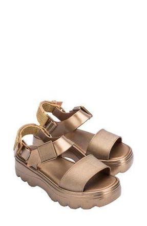 Melissa Kick Off Platform Sandal in Gold at Nordstrom Rack, Size 10
