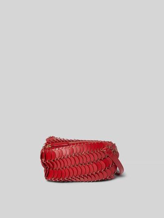 Paco Rabanne Crossbody Bag mit Paillettenbesatz in Rot, Gr&ouml;&szlig;e 1