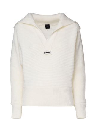 Tシャツ・カットソー Pinko Sweaters White PINKO Cotton Sweatshirt | White | FARFETCH