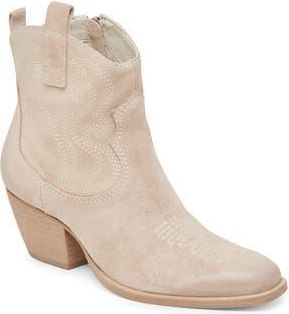 Dolce Vita Shania Western Boot in Taupe Suede at Nordstrom Rack, Size 8.5