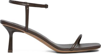 12 Storeez 60mm ankle-strap leather sandals - Brown