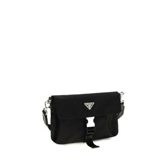 Prada Recycled Polyamide Shoulder Bag - Black