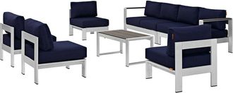 ModWay Shore 7-Piece Outdoor Patio Sectional Sofa Set