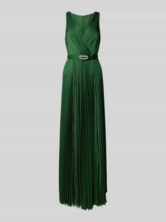 Lauren Ralph Lauren Abendkleid mit Tailleng&uuml;rtel Modell JARIETA in Gruen, Gr&ouml;&szlig;e 40