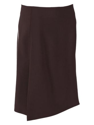 P.A.R.O.S.H. wool-blend midi skirt - Marrone