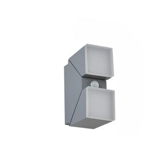 Lindby L&aacute;mpara de pared exterior de aluminio gris