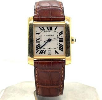 Cartier Pre-owned Cartier Tank Francaise Automatic Silver Dial Mens Watch W5000156