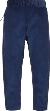 Nike Mens Nike Solid Color Corduroy Cone Cropped Casual Pants/Trousers Navy Blue DO2324-410
