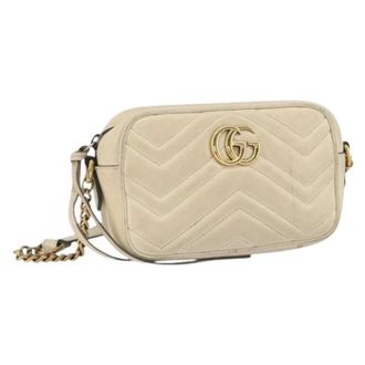 Gucci Pre-owned Cross Body Bags, female, White, Size: ONE SIZE Pre-owned Vintage Cross Body Bag