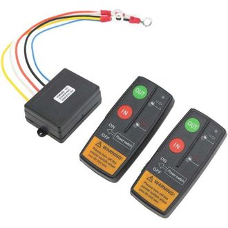 OEM Kit De Control Remoto Inal&aacute;mbrico Para Cabrestante De Recuperaci&oacute;n De 12 V Y 24 V Para Cami&oacute;n, Jeep, Atv, Suv, 22,8 M (75 Pies), Controlador De Interr
