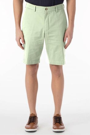 Ballin Stretch Cotton Linen Shorts In Avocado