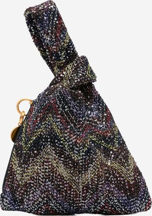 Missoni Metallic-Handtasche mit Chevron-Muster