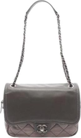 Chanel Borsa a spalla Matelass&eacute; in pelle di agnello Pre-owned - - Pre-owned - Donna - Verde - ONE SIZE