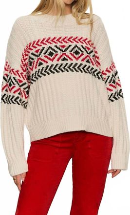 Sanctuary Send It Sweater In Chalk Multi