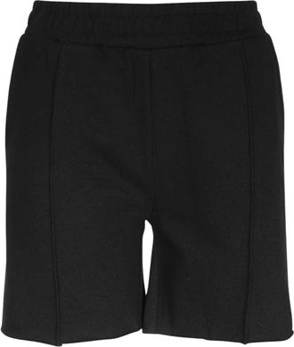 John Richmond Katoenen Elastische Taille Shorts - Dames - Korte Broeken - Zwart - XS - Katoen - Korte Broeken